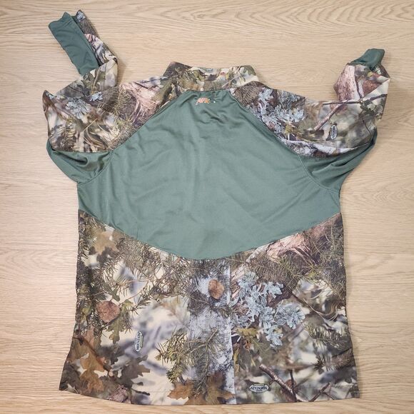 Russell Outdoors APX G2 Light Weight 1/2 Zip Pullover Mens Large Mtn Shadow Camo - Picture 4 of 10
